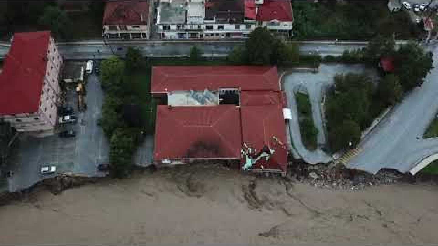 Πλημμύρες στο Μουζάκι-DRONE 1