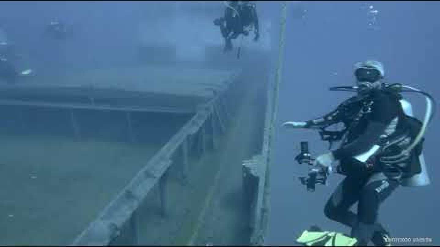 SWIMMING AROUND THE SHIPWRECK ELPIDA -  LARNACA CYPRUS