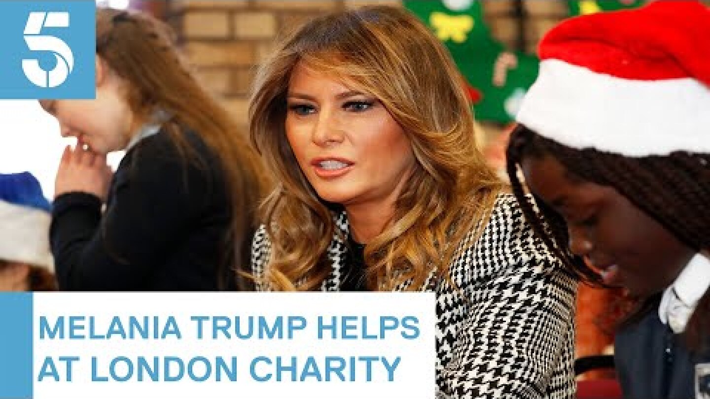Melania Trump met London children at Christmas charity event | 5 News