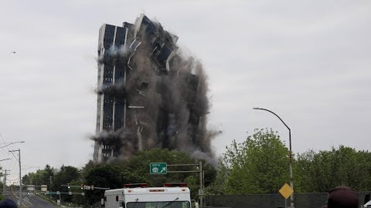 Martin Tower in Bethlehem is razed to the ground