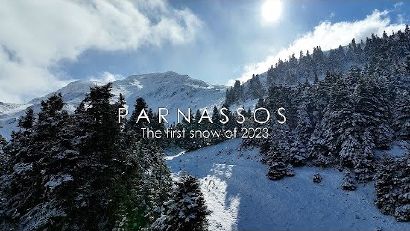 Επιτέλους άσπρη μέρα. Τα πρώτα χιόνια στην "Μέκκα" των ελλήνων σκιέρ Up'ο ψηλά.