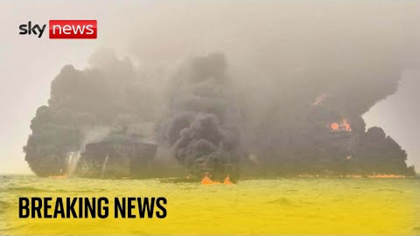 Tanker and cargo vessel collide in North Sea