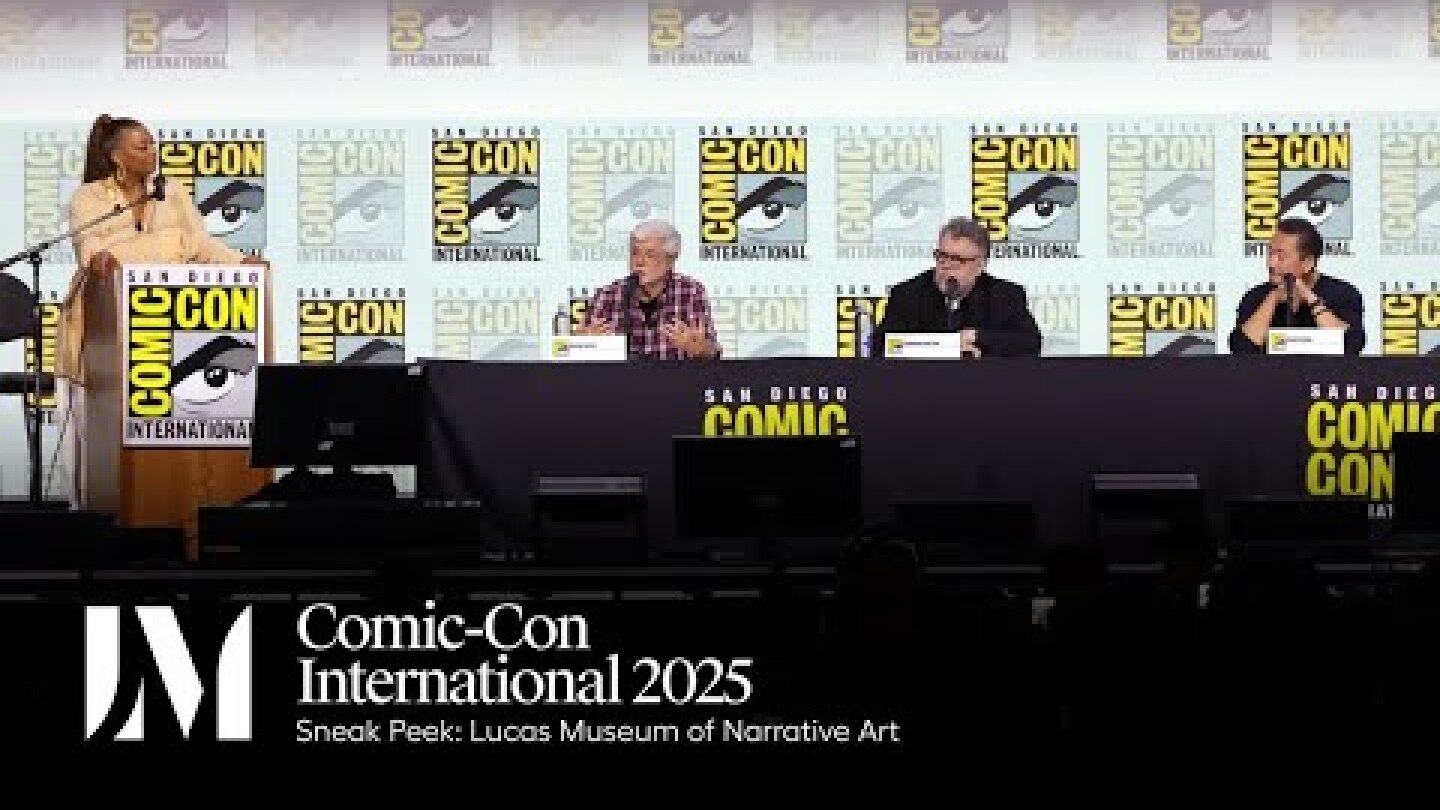 Lucas Museum @ Comic-Con: George Lucas, Guillermo del Toro, Doug Chiang, Queen Latifah (full panel)