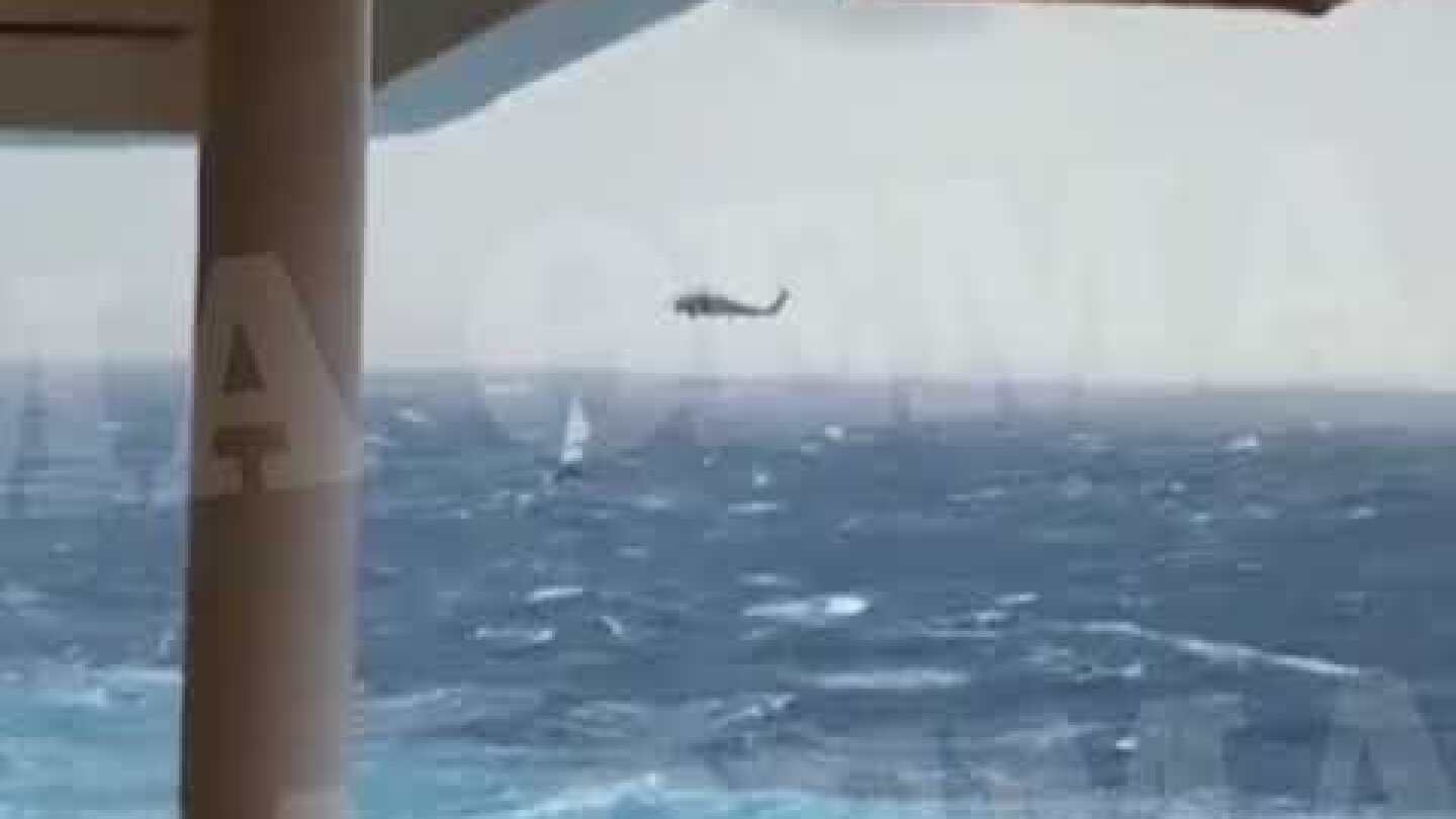 Βίντεο-ντοκουμέντο από τη διάσωση στο ιστιοφόρο μέσα στα μανιασμένα κύματα