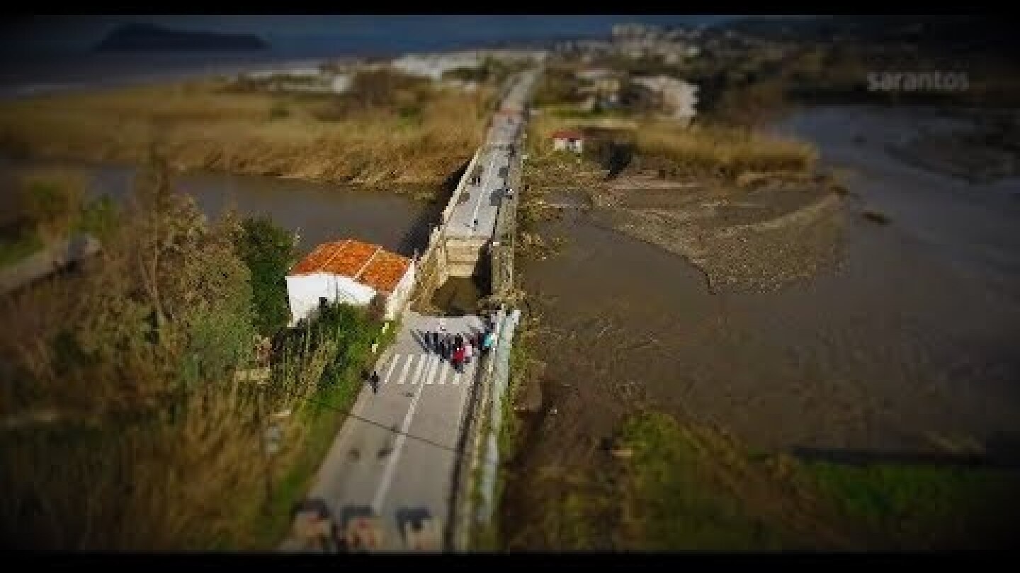 Οι τεράστιες καταστροφές στα Χανιά, από ψηλά / drone video Creta
