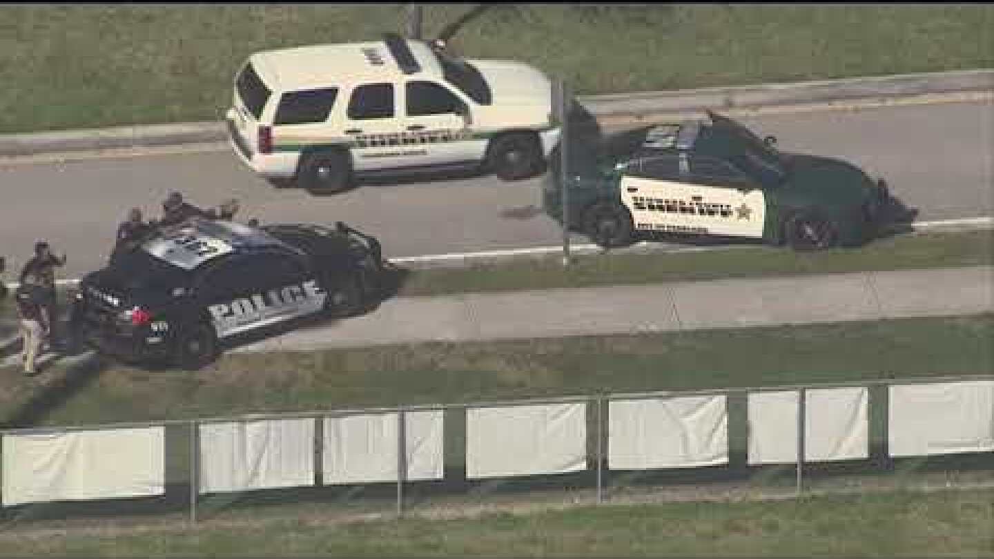Students running from scene of school shooting in Parkland, Florida
