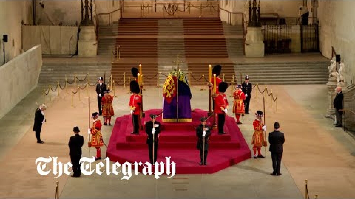 Last mourner in queue files past Queen Elizabeth II's coffin as lying in state closes