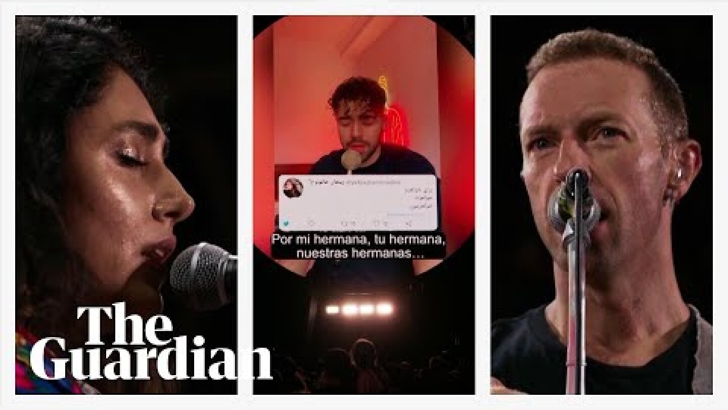 'We send our support': Coldplay perform Iranian protest song Baraye in Buenos Aires