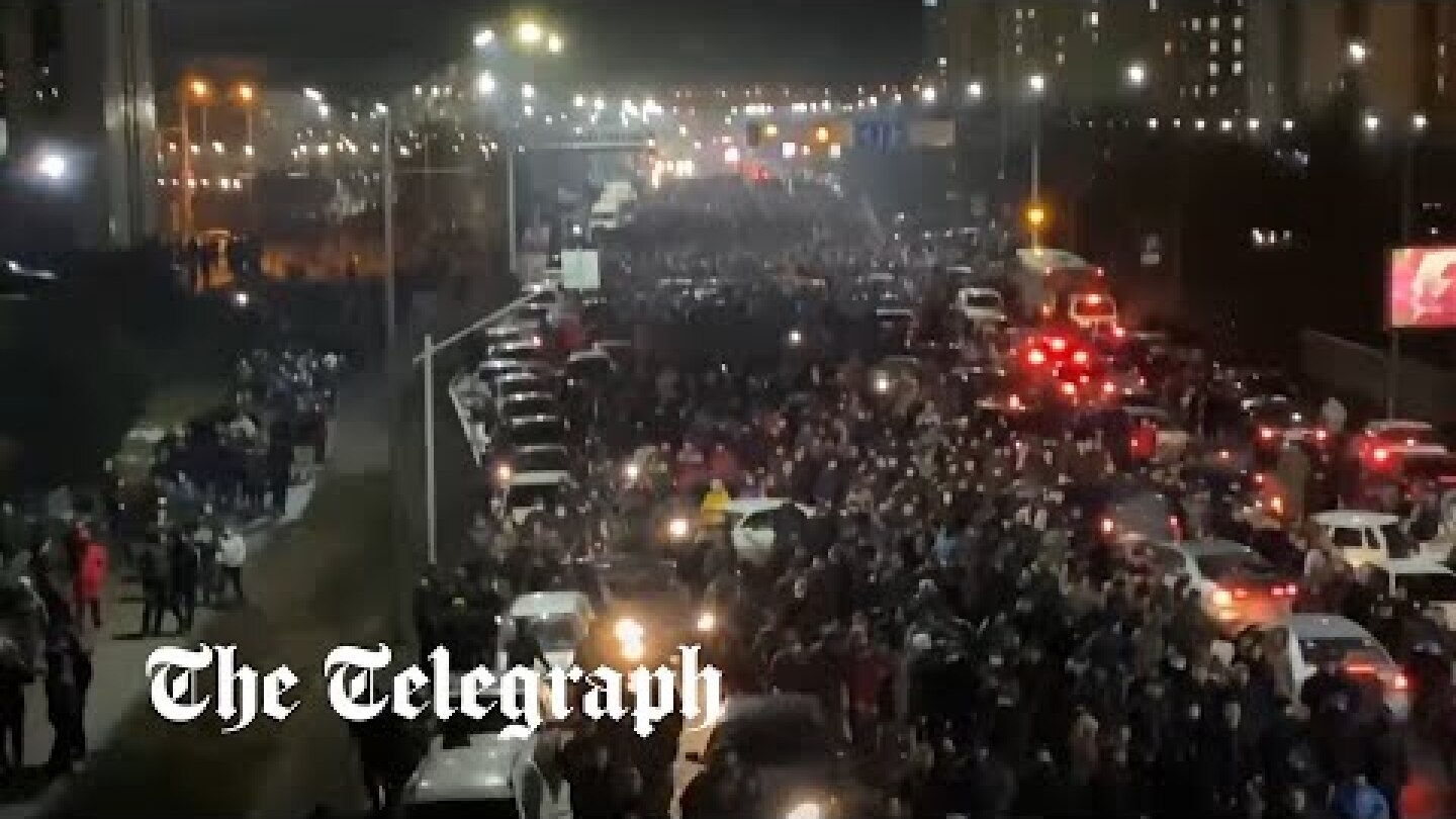 Violent protests sparked in Kazakhstan as car fuel prices double