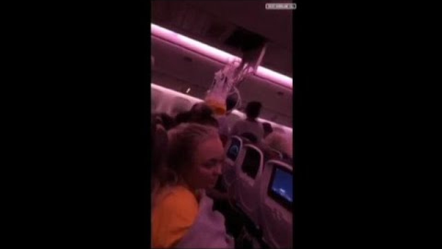 Video shows oxygen masks hanging on Air Canada flight following severe turbulence