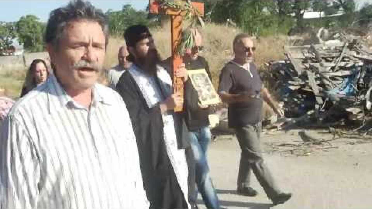 Λιτανεία στον Ι Ν Παναγίας Ελευθερώτριας - Ιερά Οδός 114 13 7 2016