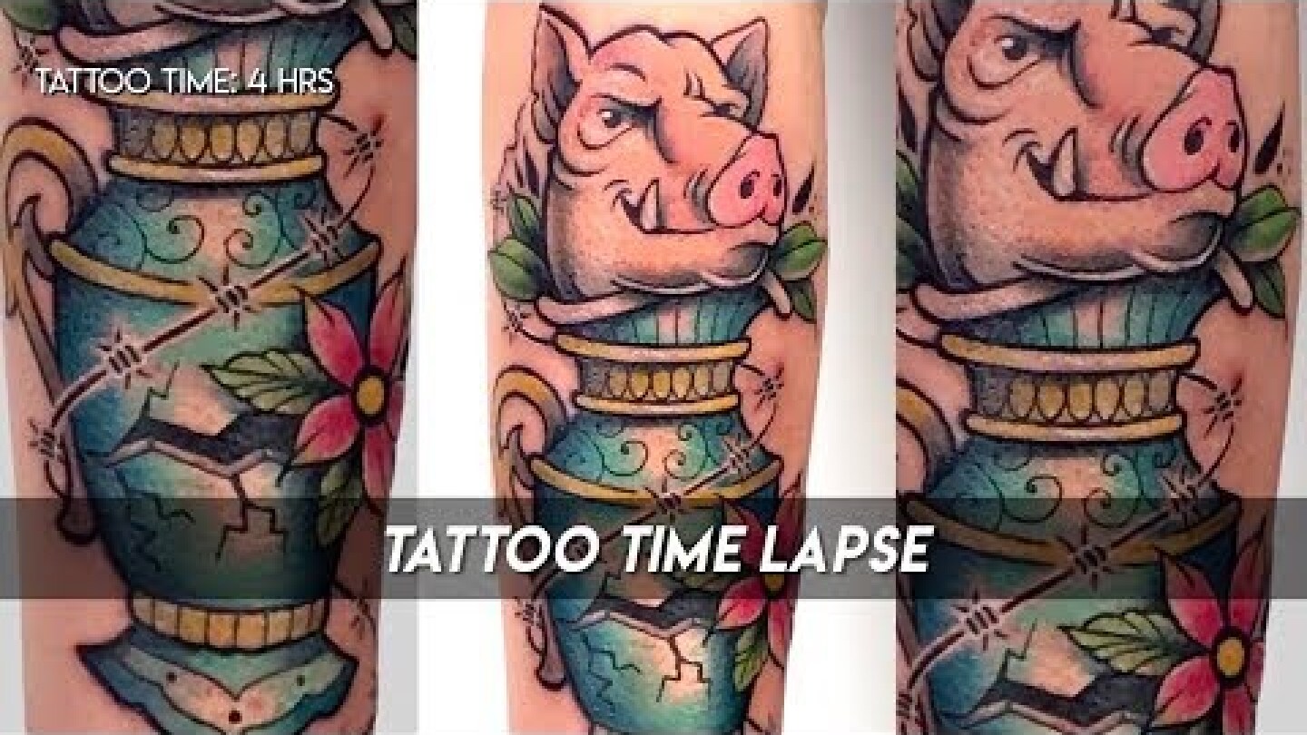 Tattoo Time Lapse | neotraditional color