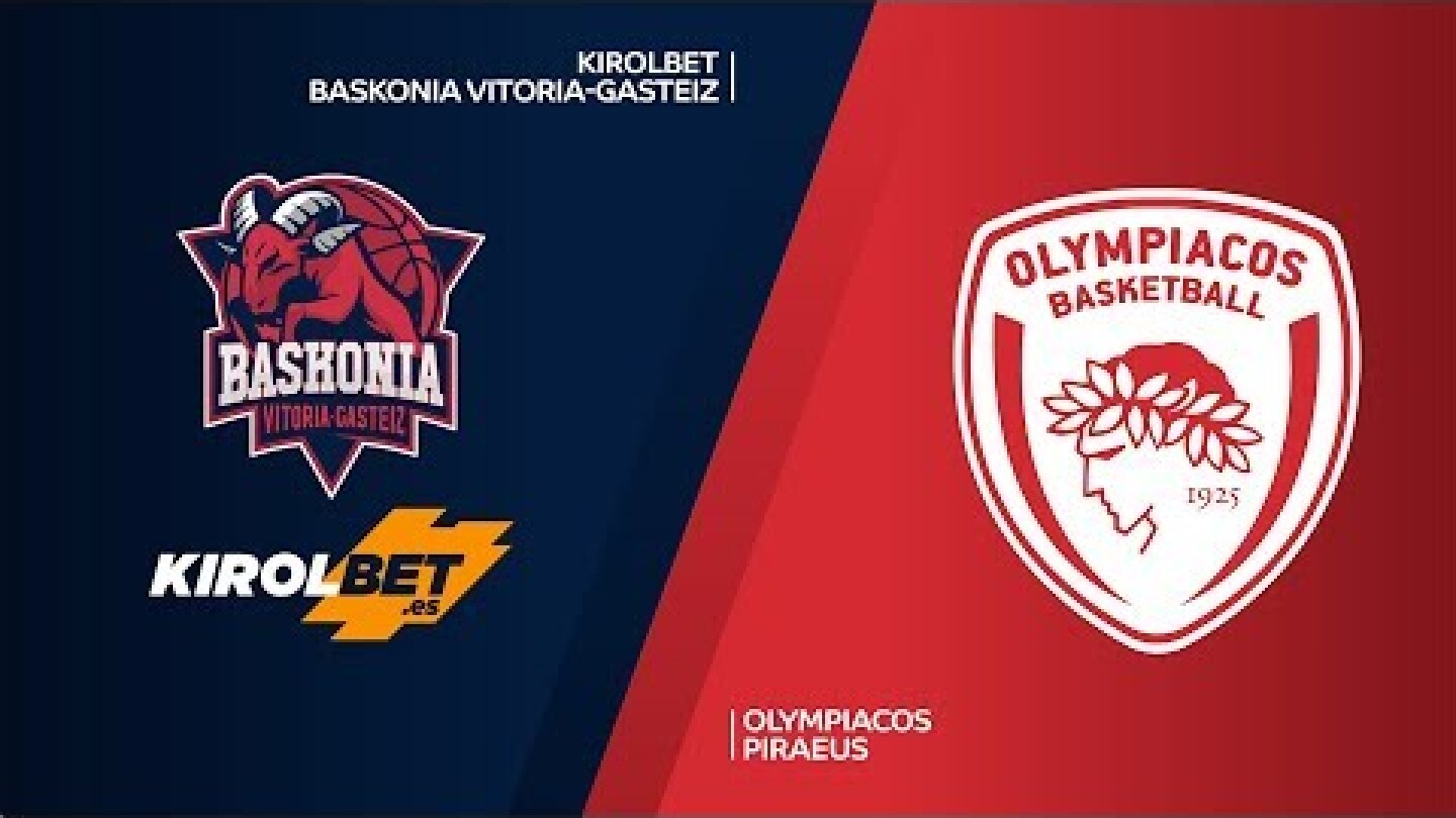 KIROLBET Baskonia Vitoria-Gasteiz - Olympiacos Piraeus Highlights | EuroLeague, RS Round 4