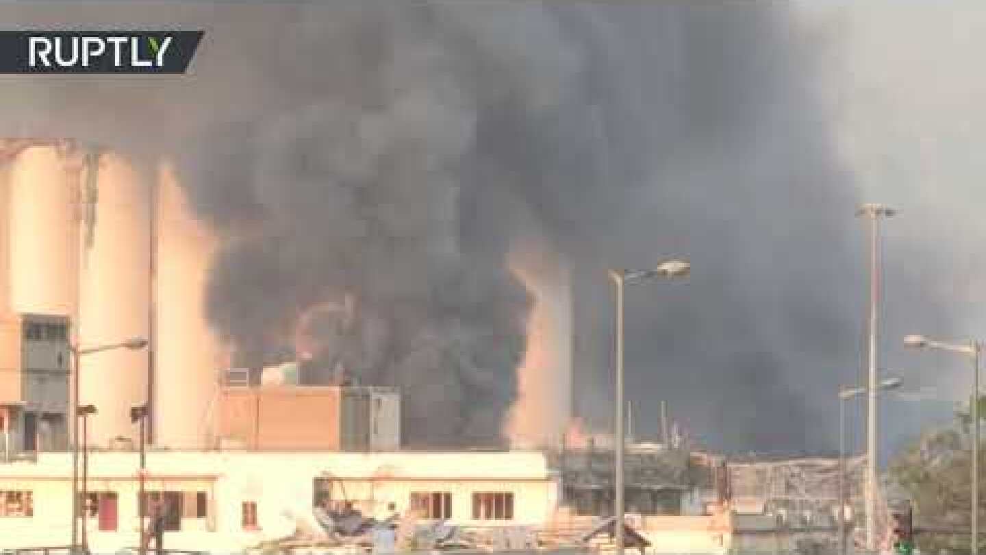 Aftermath of massive explosions that ripped through Lebanese capital of Beirut