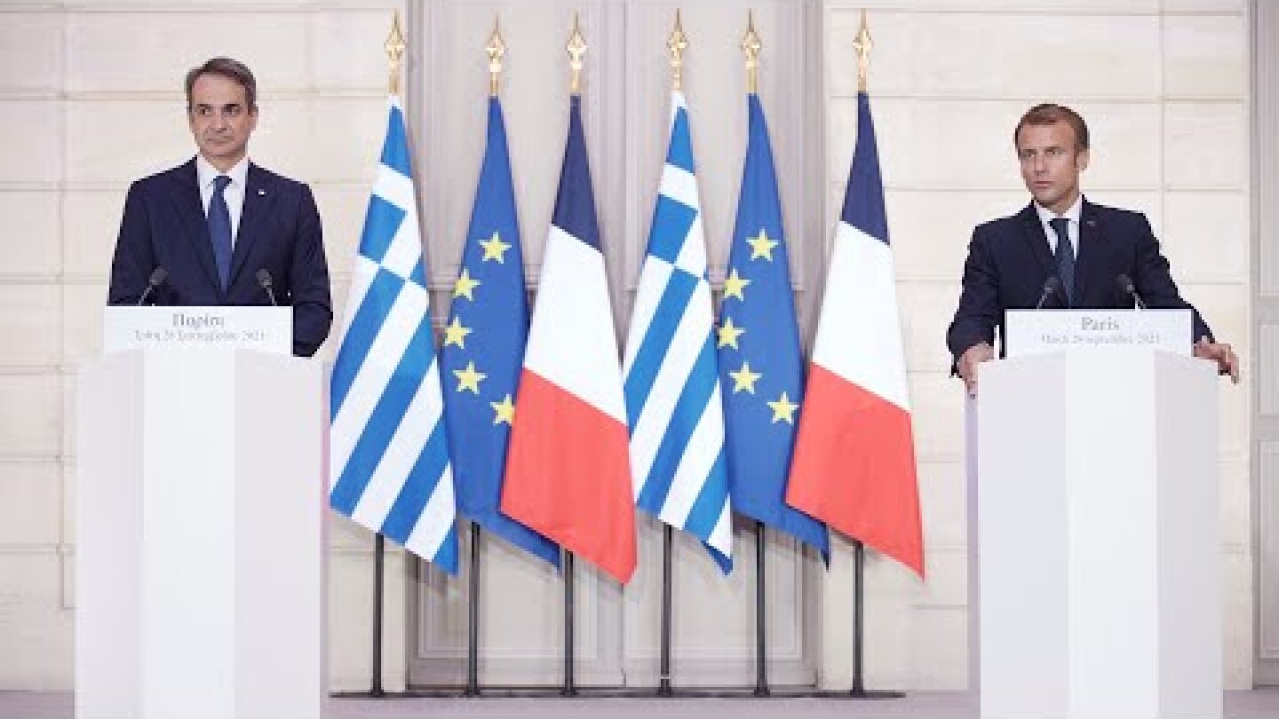 Δηλώσεις Πρωθυπουργού Κυριάκου Μητσοτάκη και Προέδρου της Γαλλικής Δημοκρατίας Emmanuel Macron