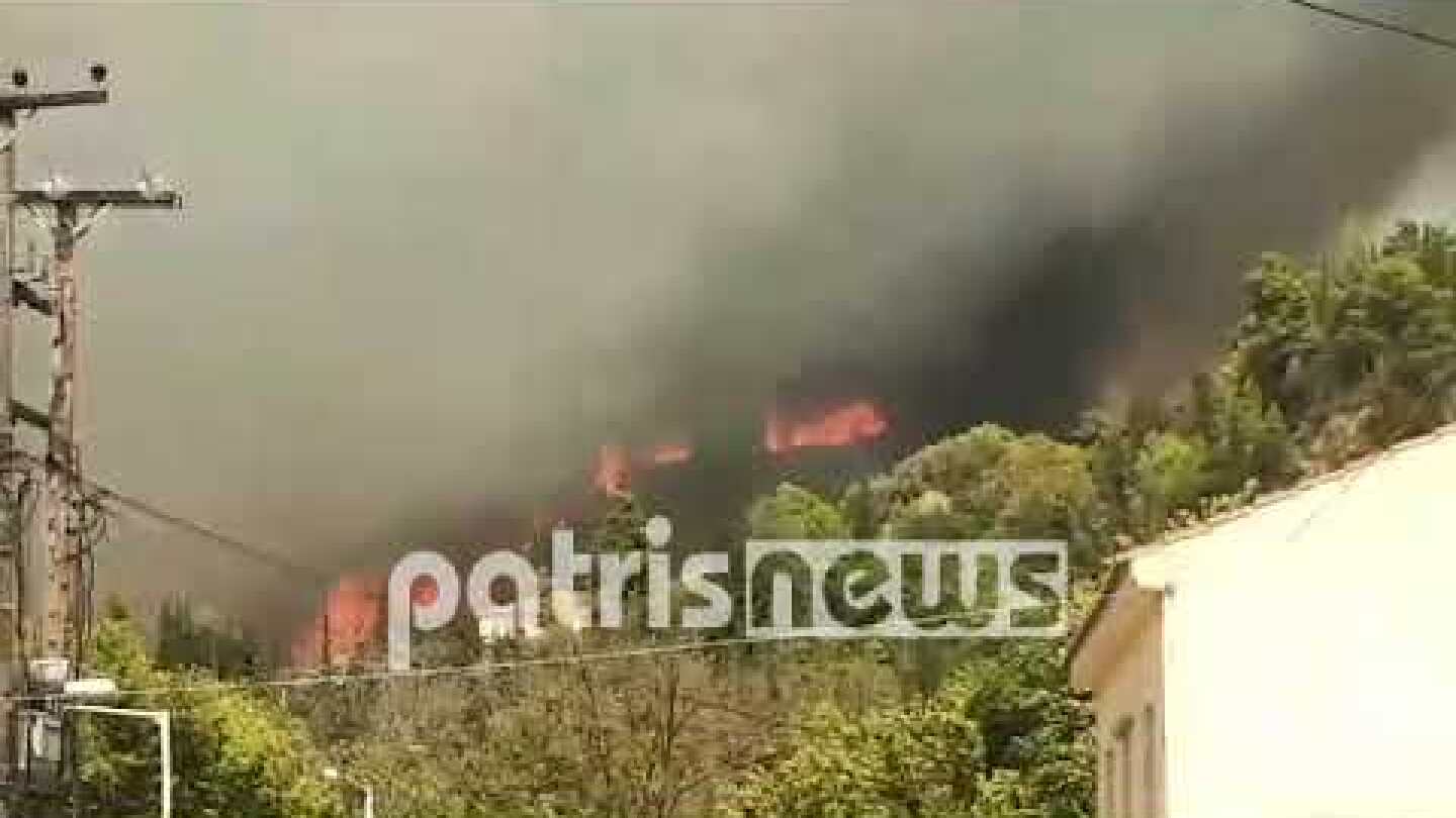 Ηλεία: Μεγάλη φωτιά στην Ηράκλεια