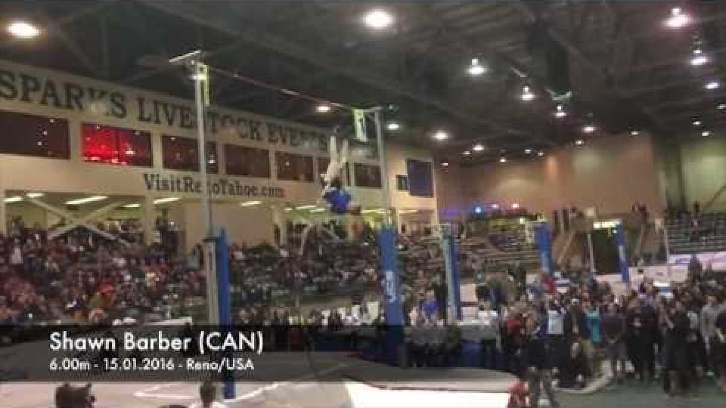 Shawn Barber (CAN) jumping 6 meter at the National Pole Vault Summit in Reno/USA