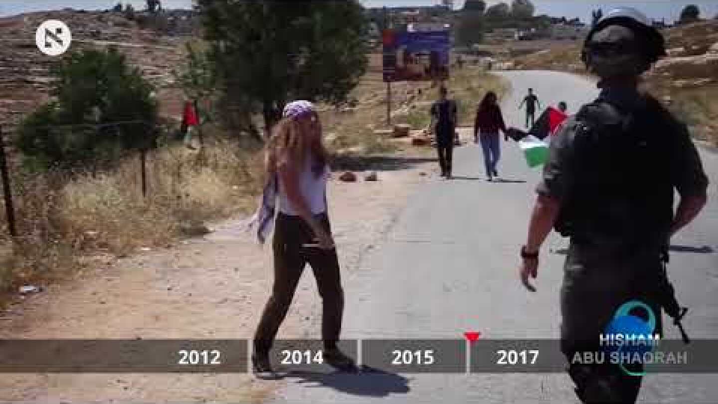 The Tamimi family confronting Israeli soldiers over the years