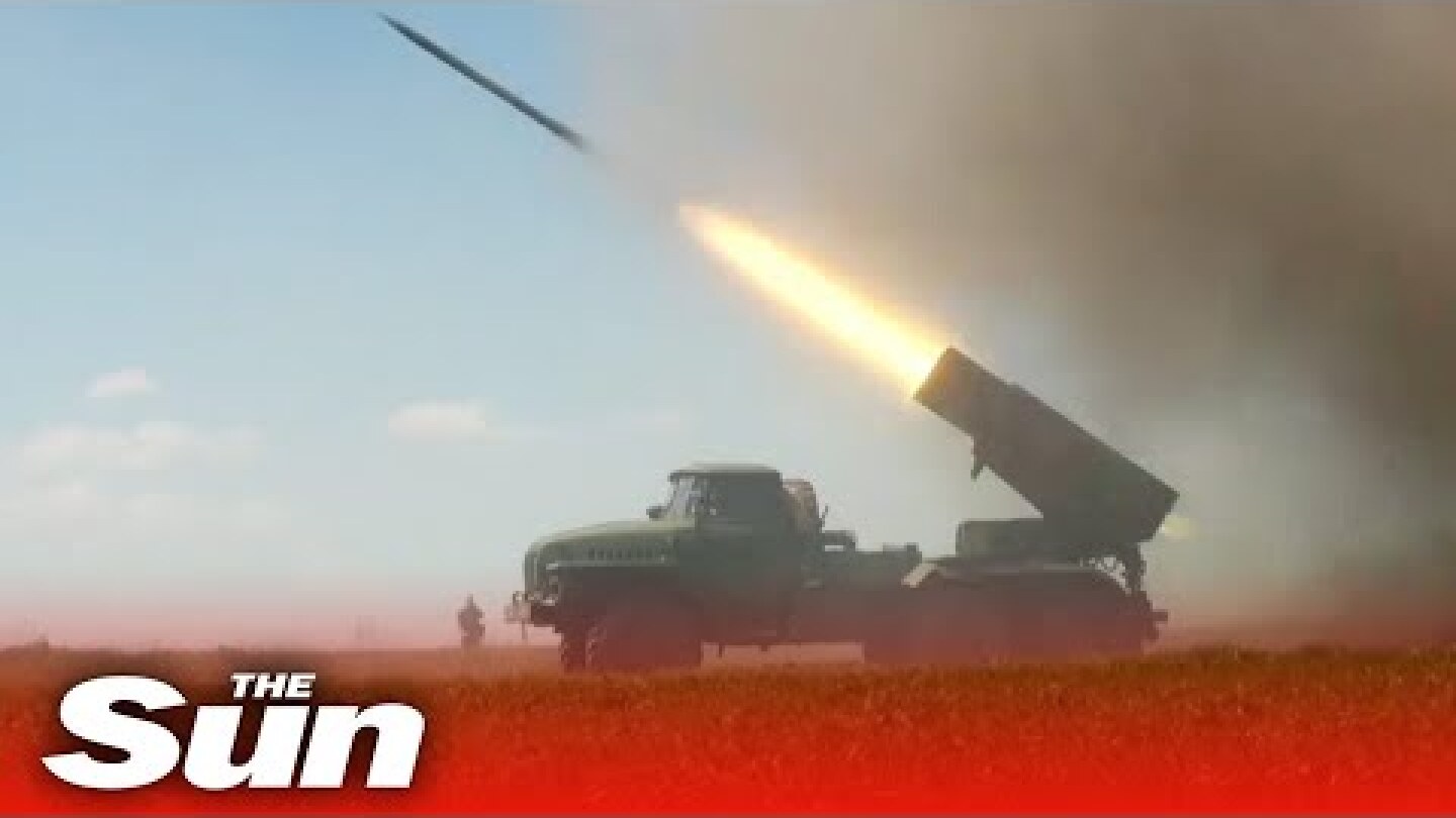 Ukraine forces FIRE flurry of rockets at Russian targets in Luhansk