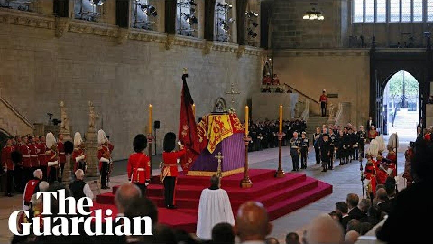 Queen's coffin arrives in Westminster Hall for lying-in-state