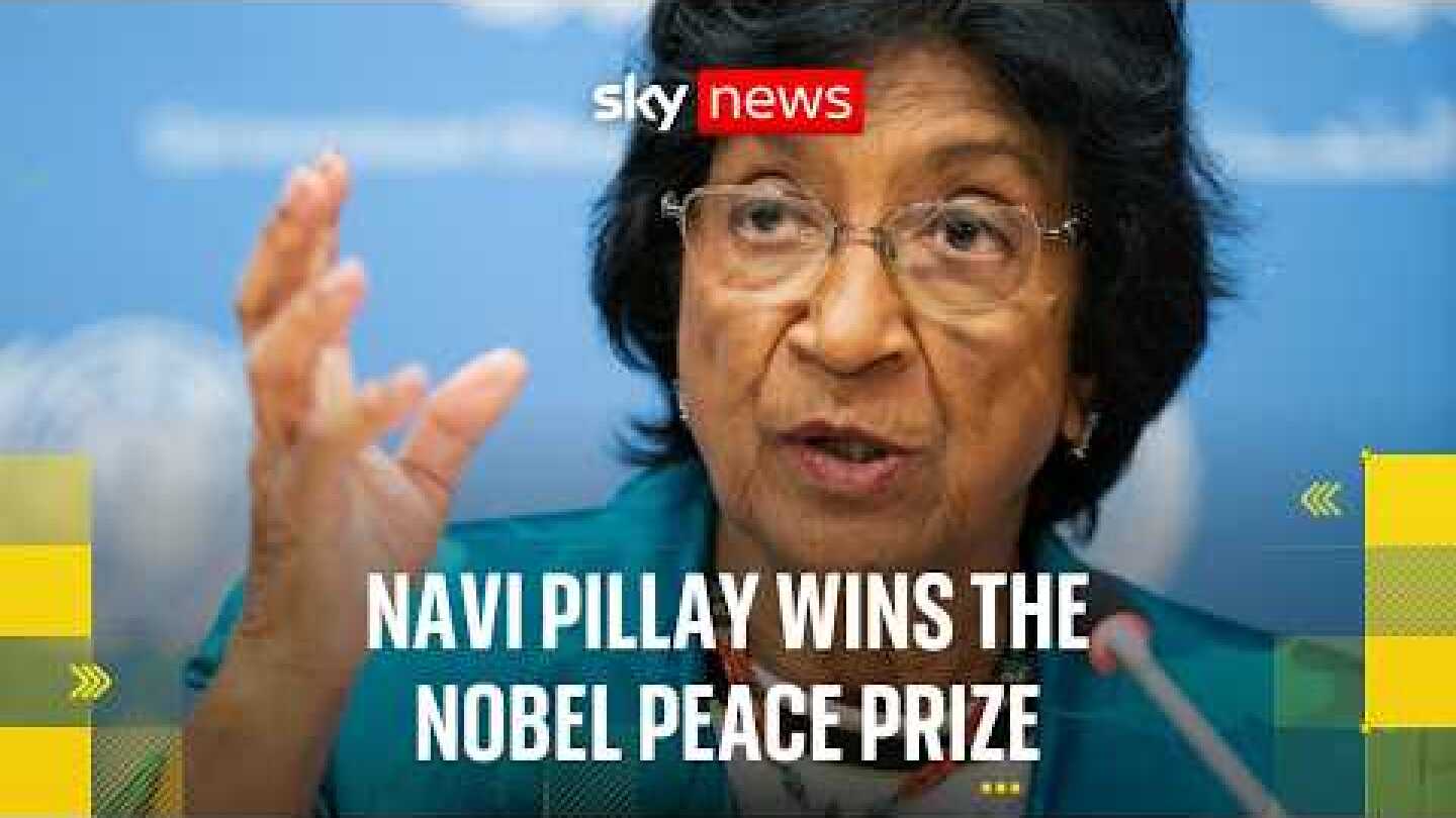 Navi Pillay awarded the 2026 Nobel Peace Prize
