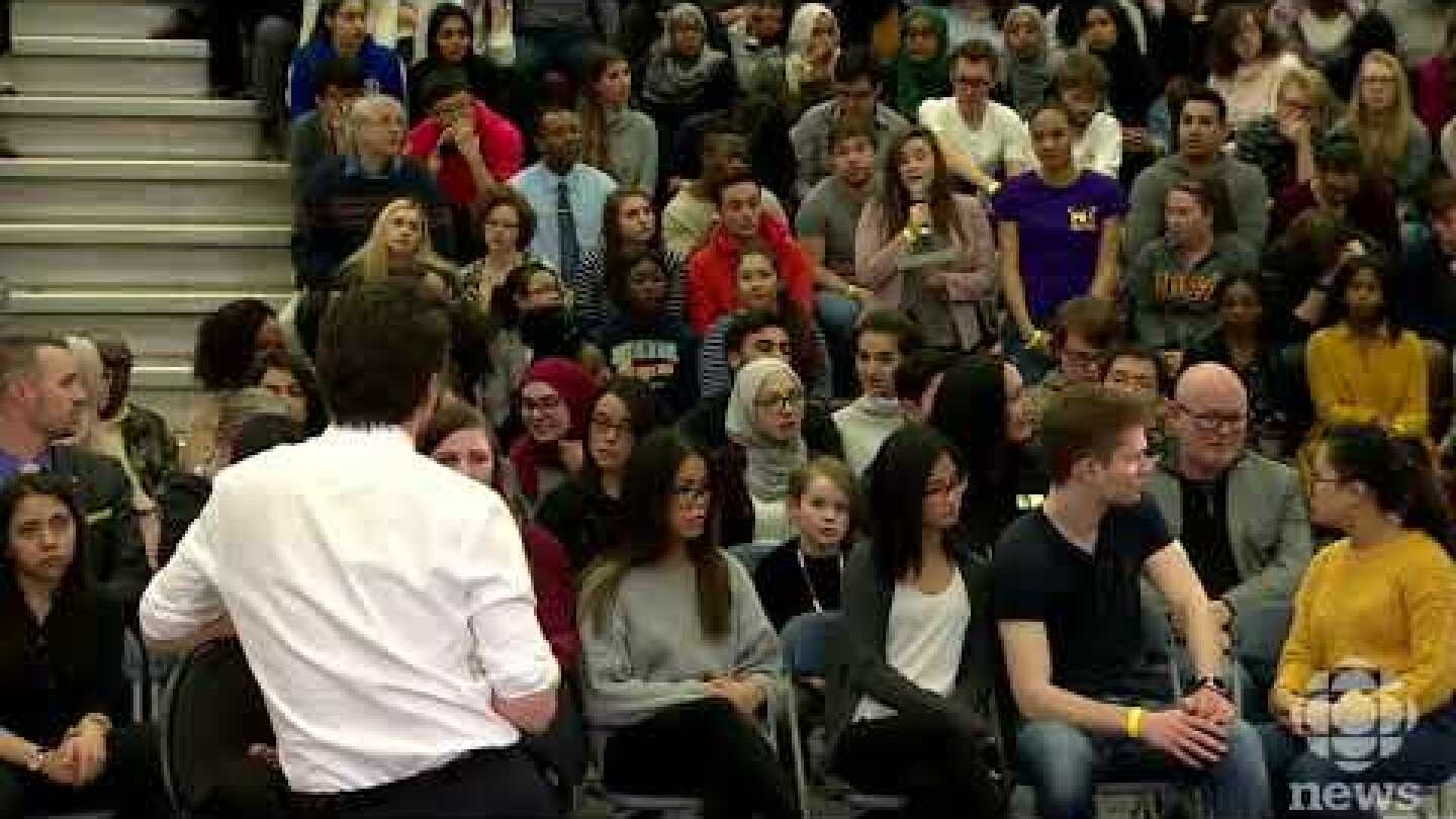 It's Peoplekind... not mankind says Trudeau