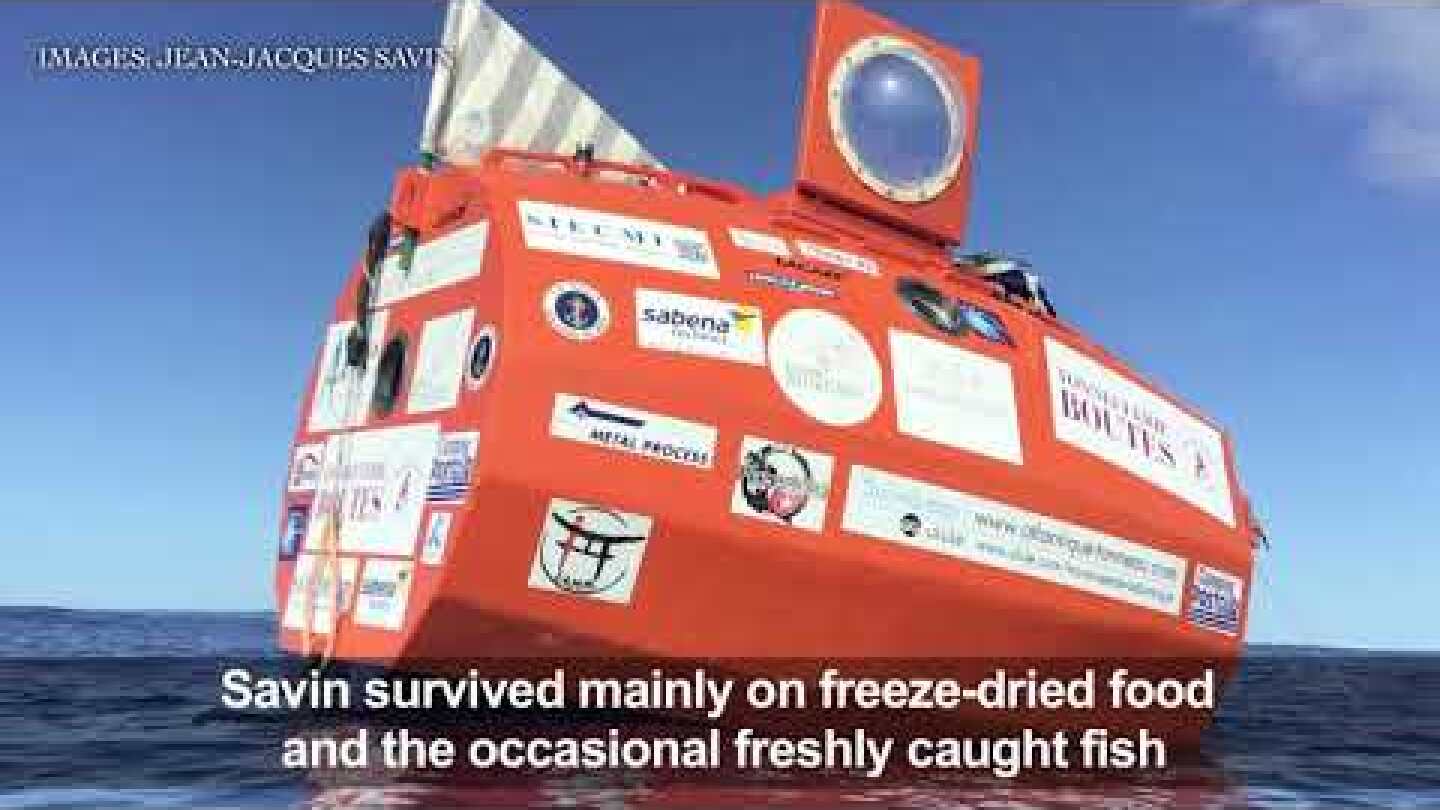 Sailor who crossed Atlantic ocean in a barrel recounts adventure