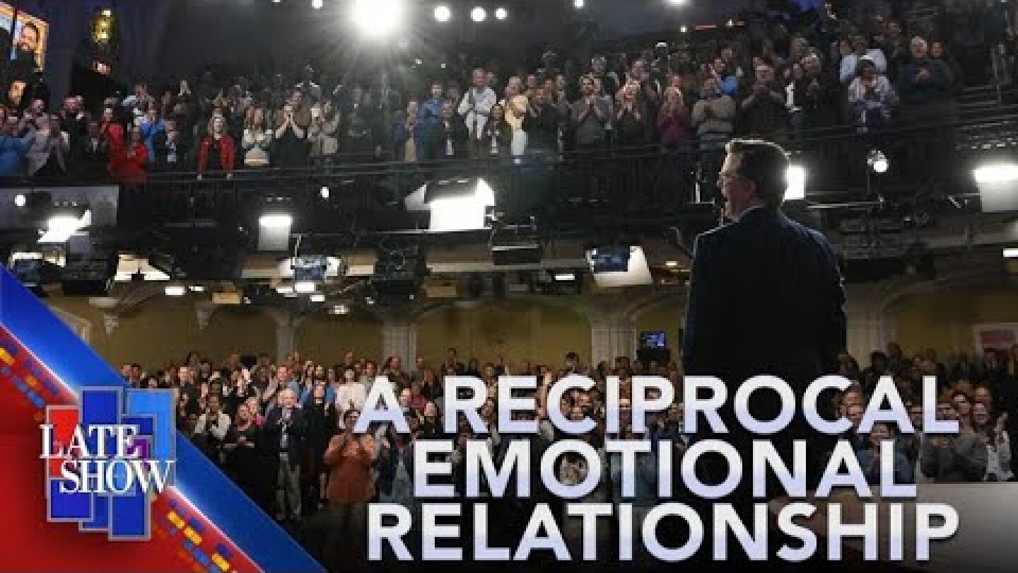 A Reciprocal Emotional Relationship - Colbert's Series Finale Begins With A Message For His Audience