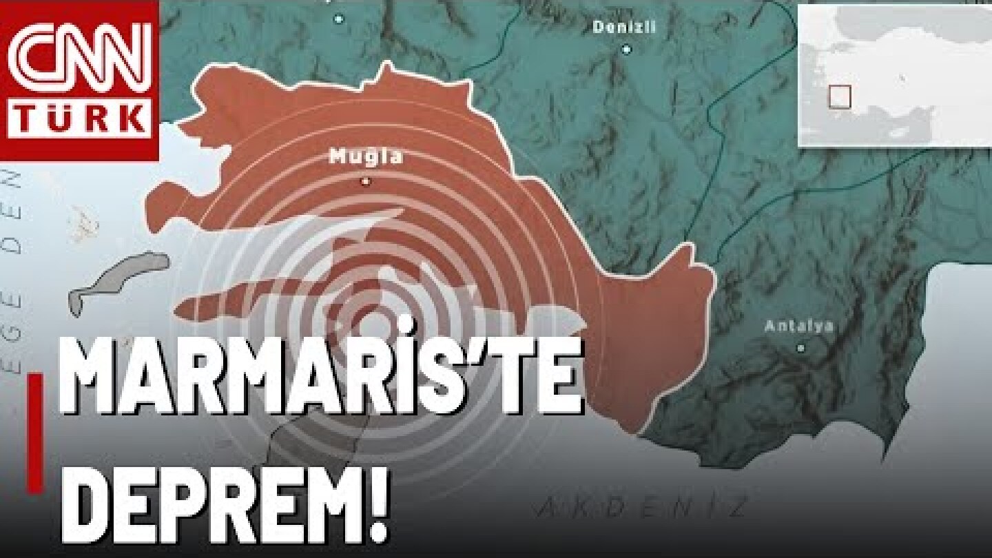 SON DAKİKA 🚨 Ege'de Korkutan Deprem! Marmaris Gece Saatlerinde 5.8 İle Sarsıldı!