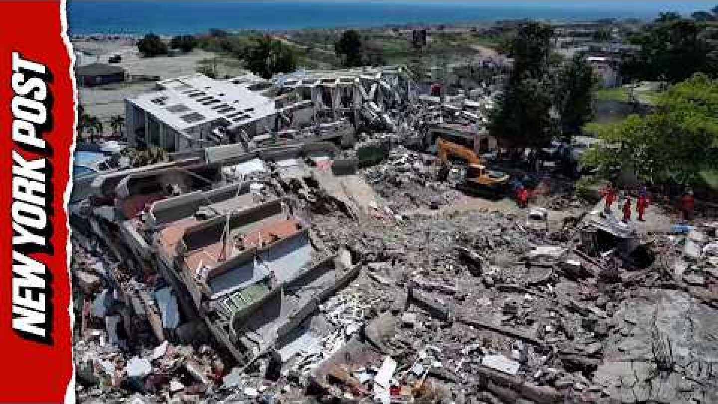 Drone Footage Shows Earthquake Destruction Along Venezuela Coast