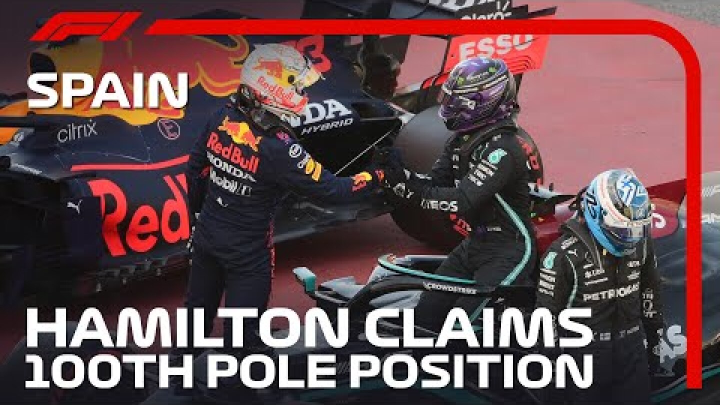 Lewis Hamilton Clinches 100th Pole Position | 2021 Spanish Grand Prix