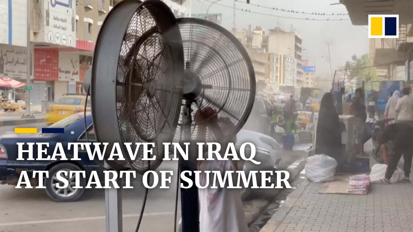 Iraqis get creative to survive 50°C weather amid severe heatwave at the start of summer