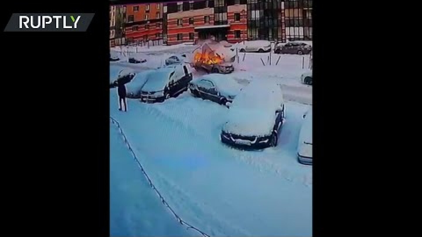 Car explodes with the driver inside…but he was wearing his lucky shirt