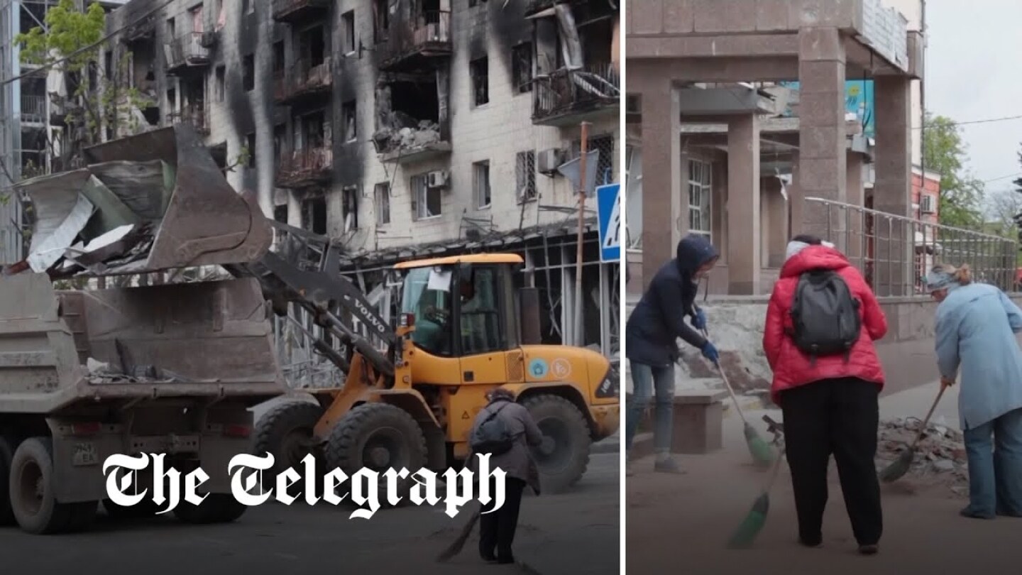 Ukraine war: Russia begins clean up of Mariupol ahead of Victory Day next week