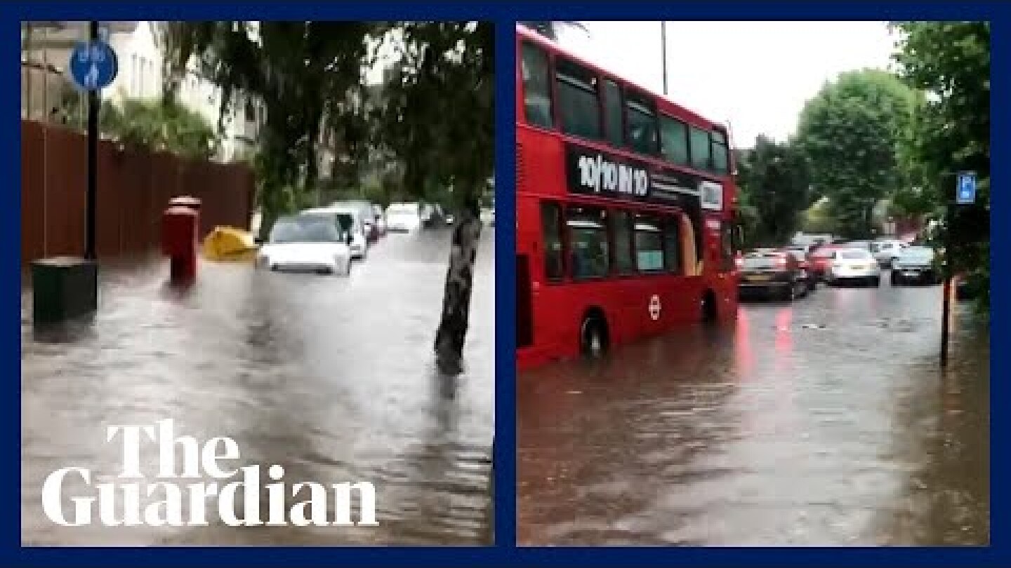 London hit by severe flooding after torrential rainfall
