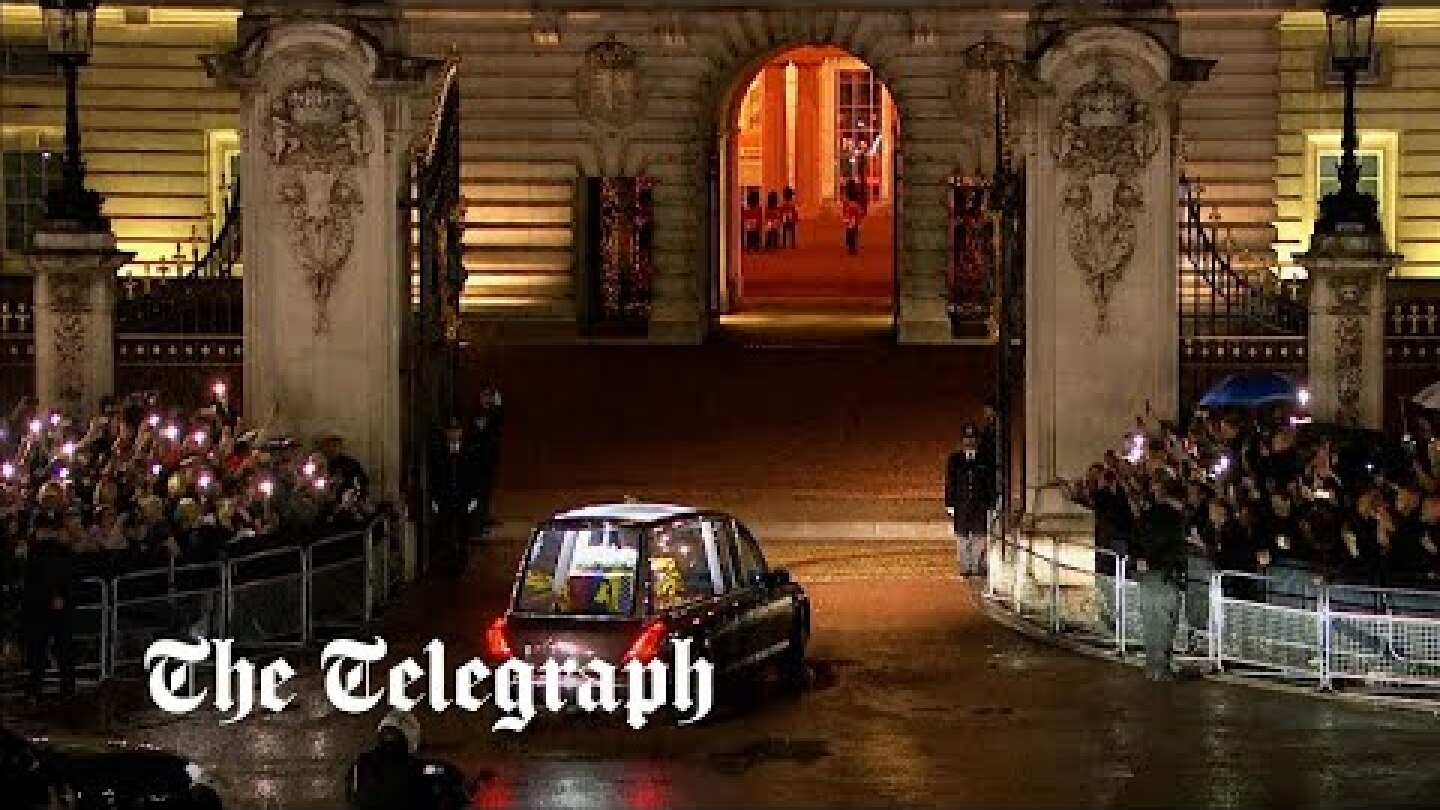 Queen Elizabeth II's coffin returns to London for monarch’s final night at Buckingham Palace