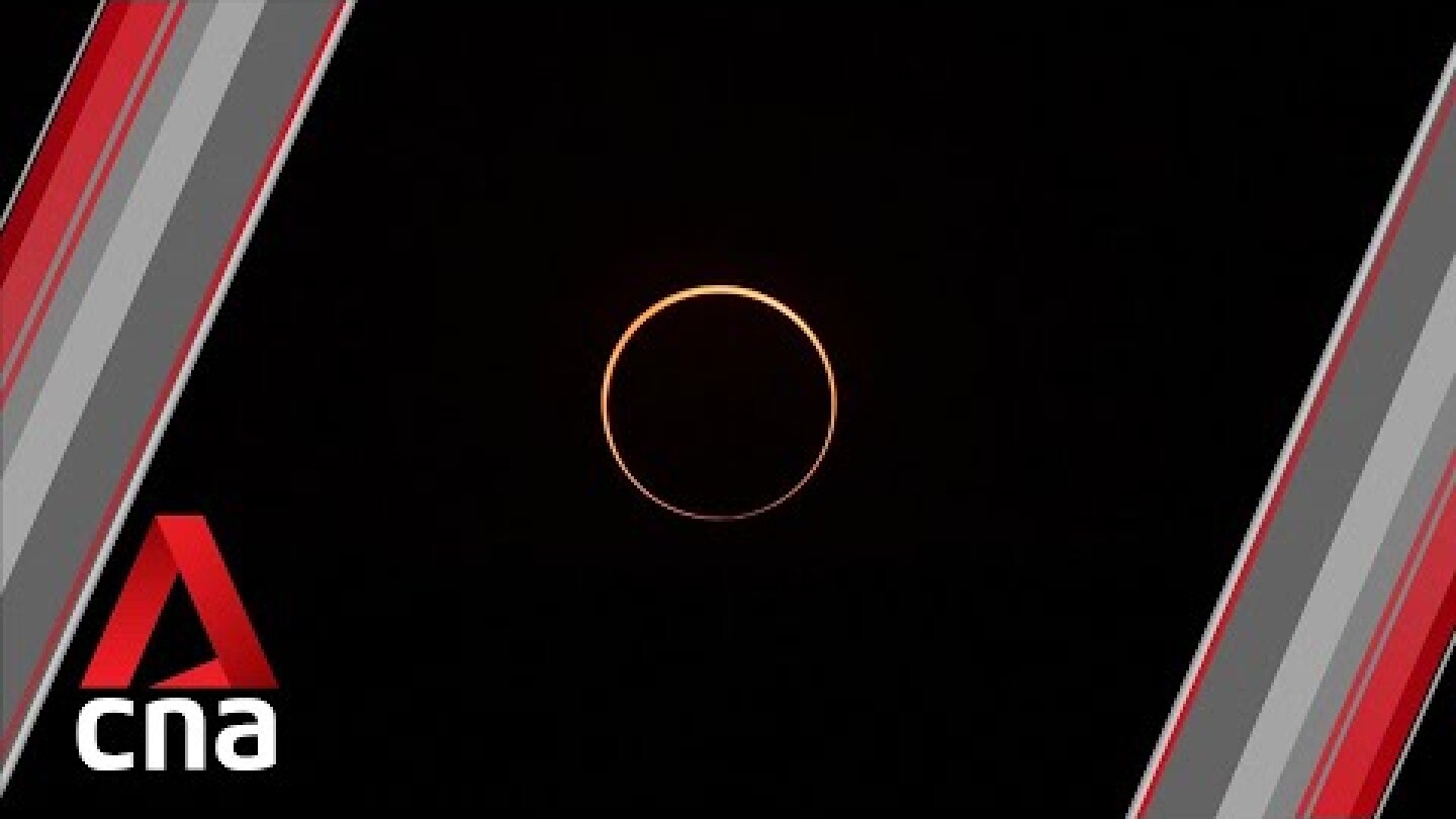 Annular solar eclipse: Watch the moment the ring of fire was formed