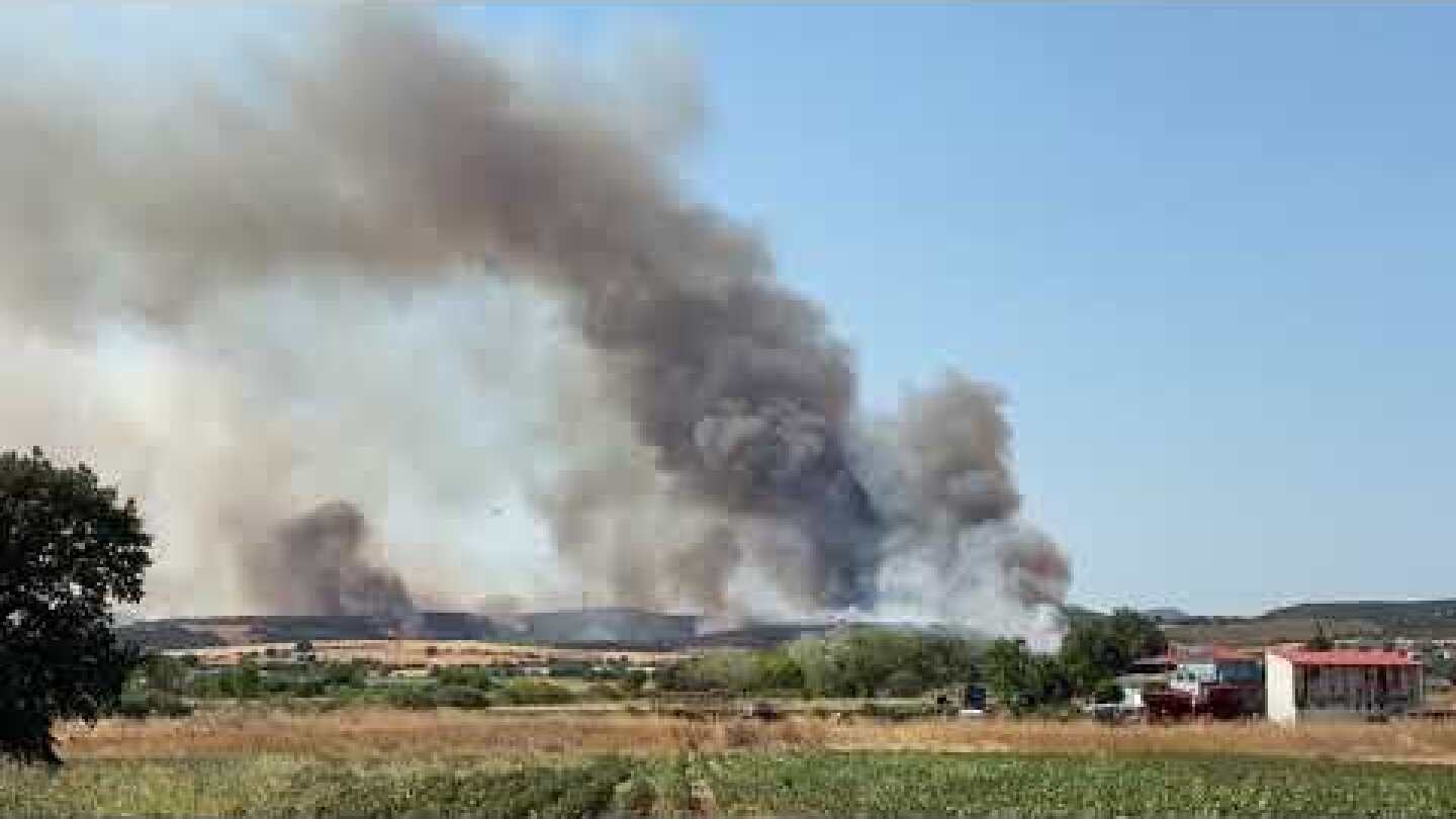 Τρεις εστίες φωτιάς στην περιοχή της Αγνάντιας.