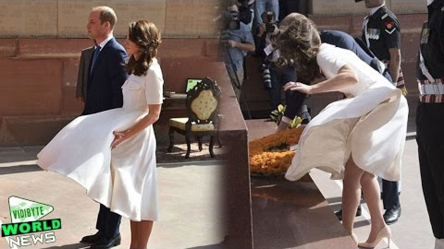 Kate Middleton almost has a 'Marilyn Monroe moment' on tour of India