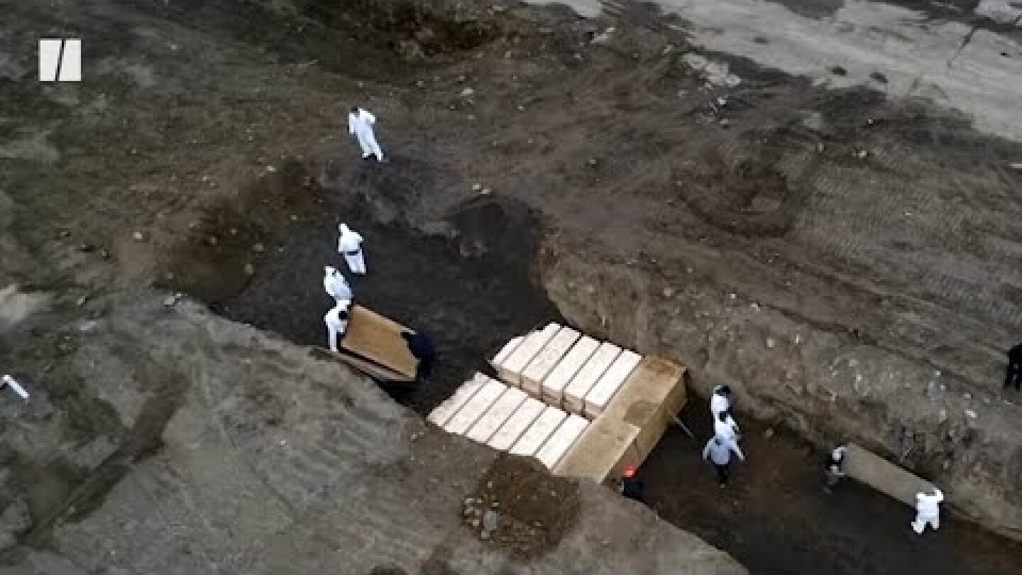 Drone Footage Shows Mass Grave In New York's Hart Island
