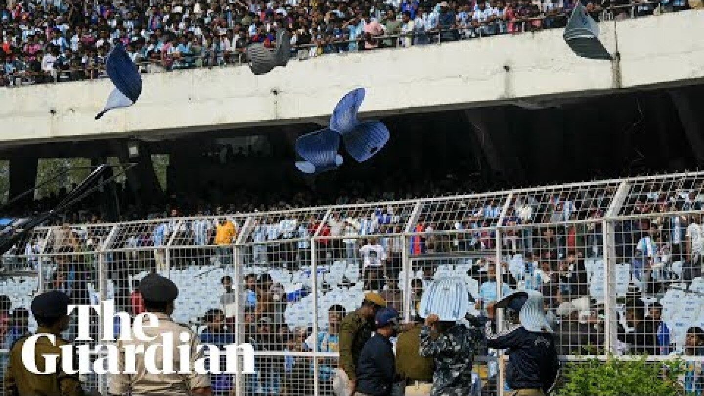 Disappointed Lionel Messi fans vandalise Kolkata stadium after his short visit