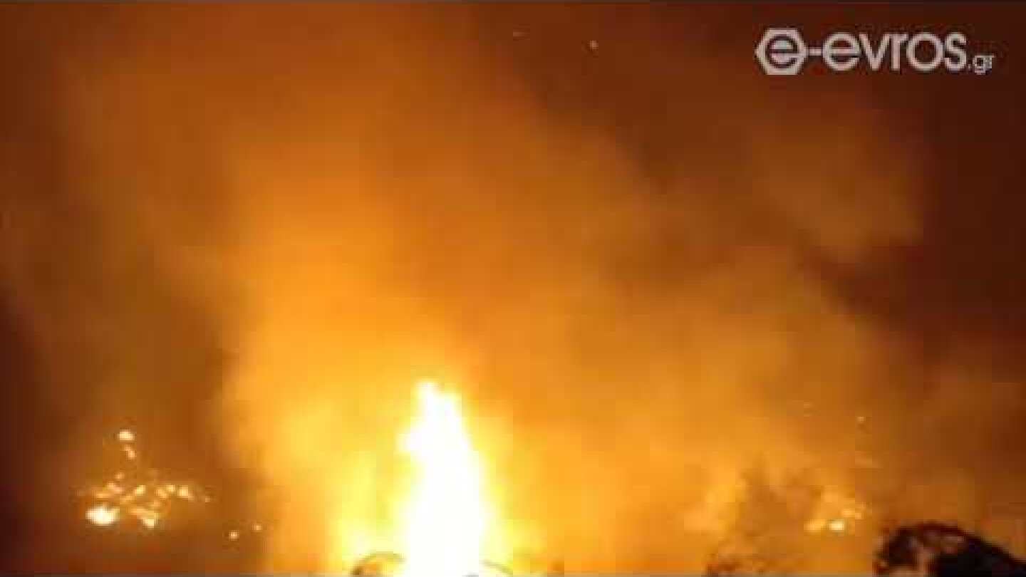 Ώρα 00:30: Μόλις λίγα μέτρα έξω από το χωριό της Δαδιάς στο Σουφλί