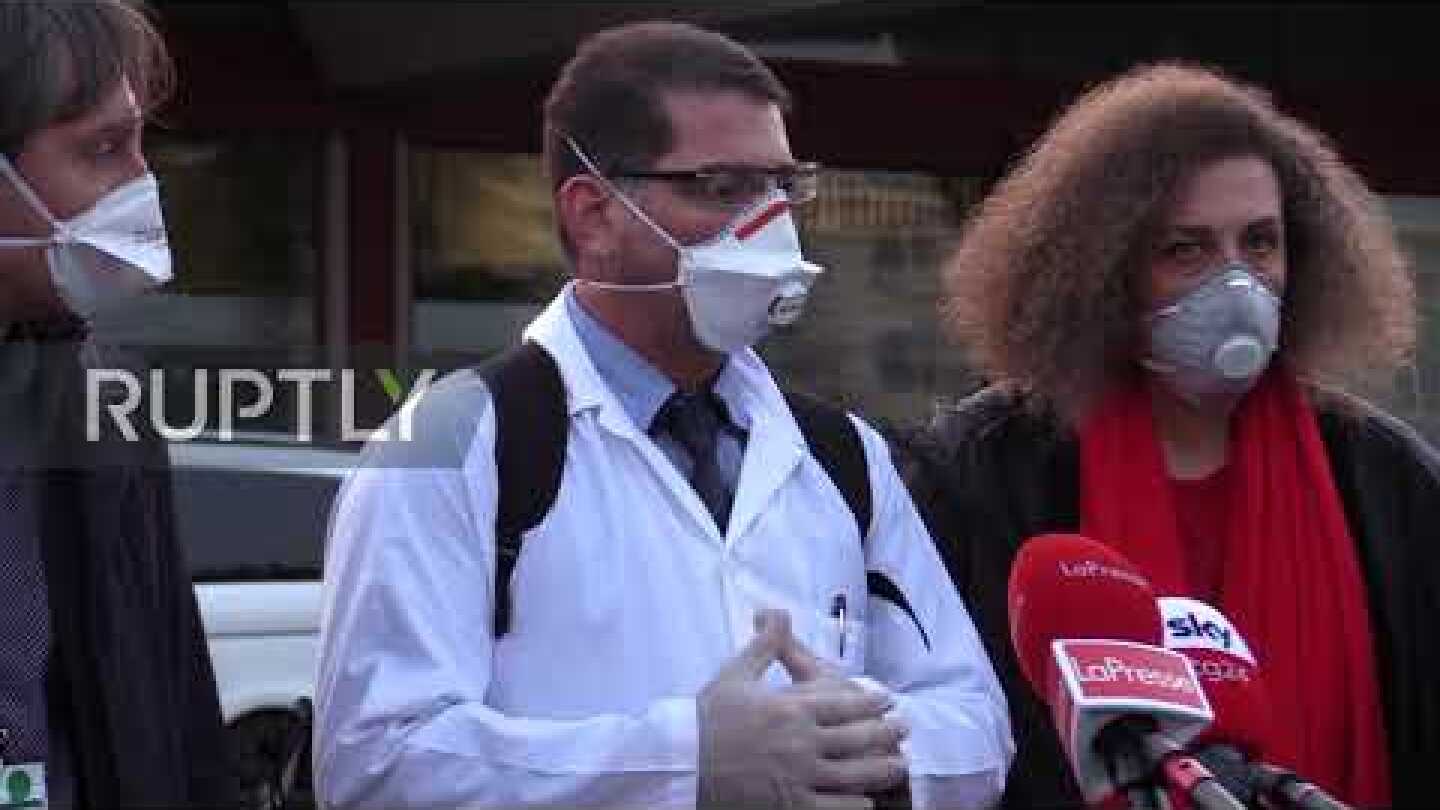 Italy: Cuban doctors and nurses arrive to help fight coronavirus