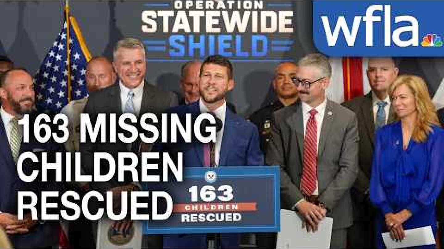 'They are no longer in the hands of evil', 163 missing kids rescued in Operation Statewide Shield