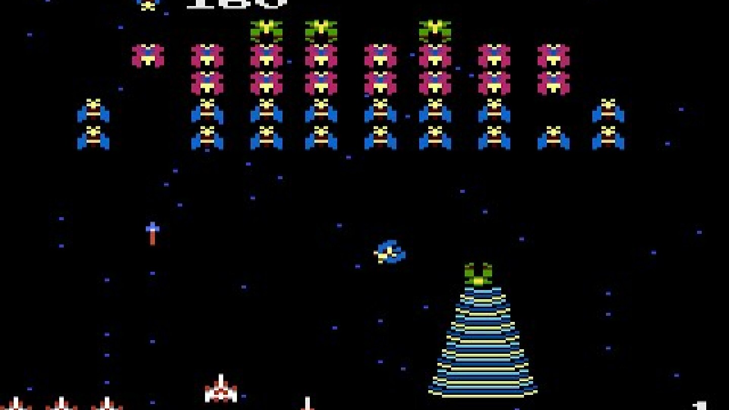 🎮🕹️👉Galaga - Gameplay Arcade 1981
