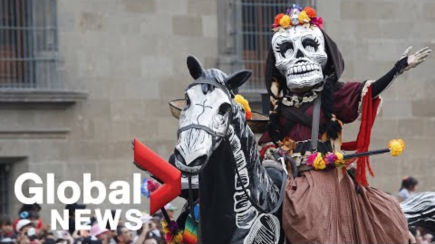 Day of the Dead parade hits the streets of Mexico City