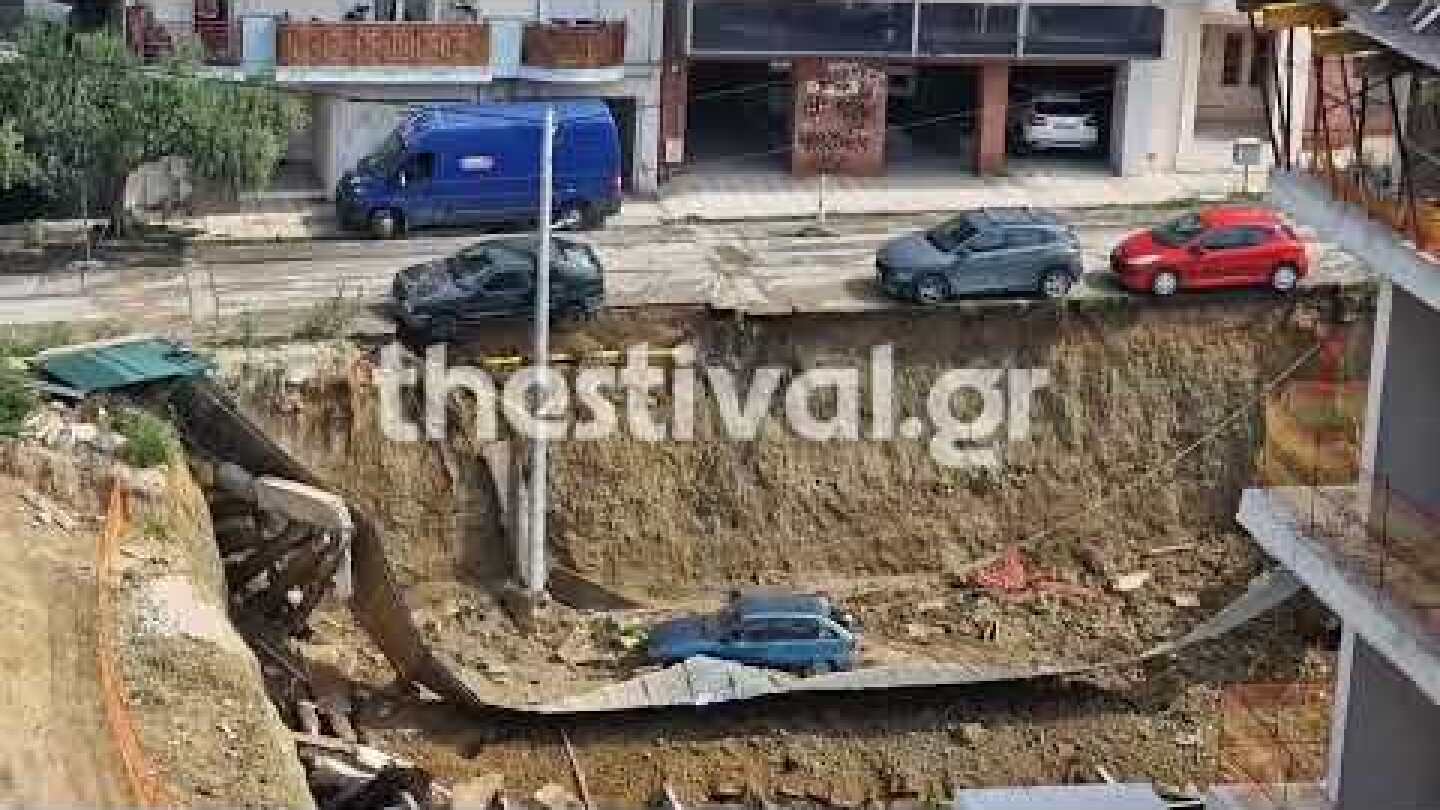 Thestival.gr Κατάρρευση τοιχιου στους Στάβλους Παπαφη 