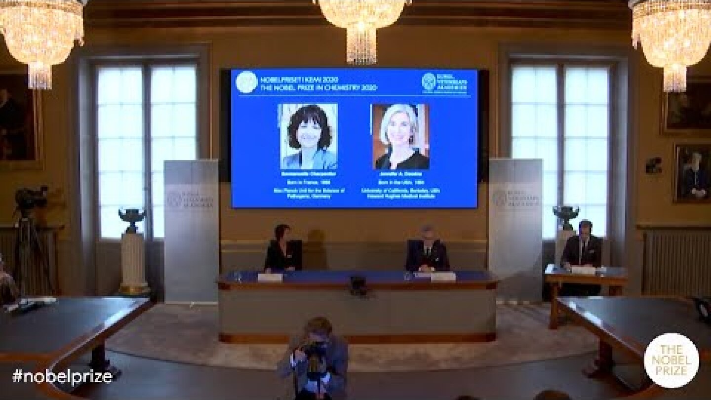 Announcement of the 2020 Nobel Prize in Chemistry