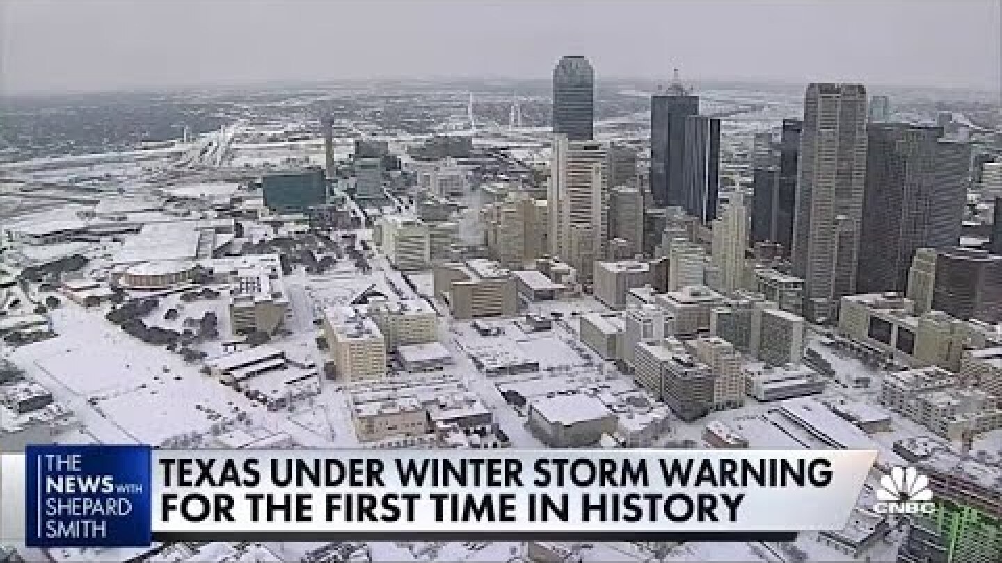 Texas is under winter storm warning for first time in history