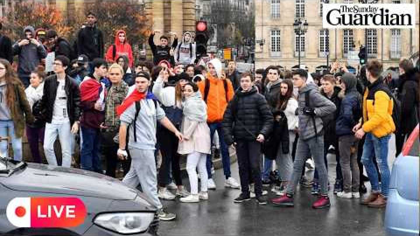 France Protest LIVE : Students block high schools in Paris on day of protests
